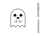 halloween ghost  scary or cute... | Shutterstock .eps vector #1842088285