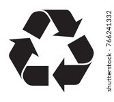 recycle icon vector | Shutterstock .eps vector #766241332