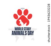 world stray animals day  street ... | Shutterstock .eps vector #1943623228