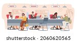 people on bank office reception.... | Shutterstock .eps vector #2060620565