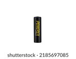 Small photo of Yerevan Armenia - August 2, 2022: Powerex Precharged Rechargeable NiMH batteries on a white background.