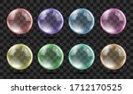 set of transparent glass... | Shutterstock .eps vector #1712170525