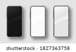 realistic smartphone mockup set.... | Shutterstock .eps vector #1827363758