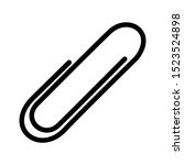 paper clip icon vector design... | Shutterstock .eps vector #1523524898
