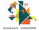 abstract colorful geometric... | Shutterstock .eps vector #1454694008