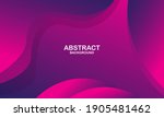 abstract purple liquid wave... | Shutterstock .eps vector #1905481462