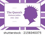 the queen's platinum jubilee... | Shutterstock .eps vector #2158340375