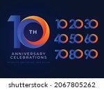 anniversary celebrations logo... | Shutterstock .eps vector #2067805262
