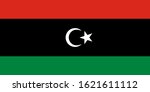 copy of the flag of libya. | Shutterstock .eps vector #1621611112