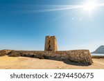 Small photo of Torre de Cope, Cope tower, in Cabo Cope, Aguilas, Spain