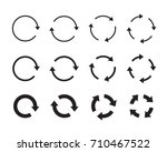 set of different black vector... | Shutterstock .eps vector #710467522