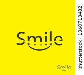 smile yellow background logo... | Shutterstock .eps vector #1360713482