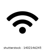 wifi simple icon symbol vector | Shutterstock .eps vector #1402146245