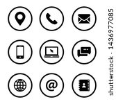 set of web icon symbol vector | Shutterstock .eps vector #1436977085
