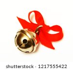 Golden Jingle Bell With Red...