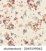 floral liberty pattern. modern... | Shutterstock .eps vector #2045199062