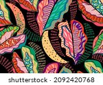 Pattern Of A Tropical Artwork ...