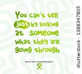 mental health awareness month ... | Shutterstock .eps vector #1388347805