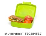 Healthy Green School Lunch Box  ...