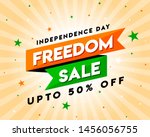 freedom sale on independence... | Shutterstock .eps vector #1456056755