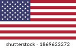 vector image of american flag | Shutterstock .eps vector #1869623272
