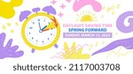 daylight saving time begins... | Shutterstock .eps vector #2117003708