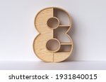 3d Wood Number  8  Made Of...