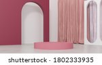 exhibition podium  stand ... | Shutterstock . vector #1802333935