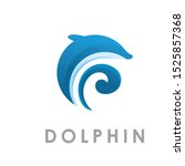 Gradient Dolphin Logo Design...