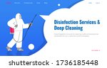 disinfection services and deep... | Shutterstock .eps vector #1736185448