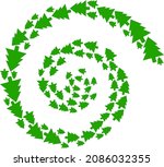 Fir Tree Icon Spiral...