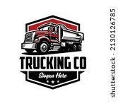 Dump Truck Company Emblem Logo...