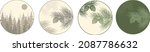  round stickers with fir... | Shutterstock .eps vector #2087786632