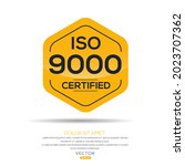 creative  iso 9000  standard... | Shutterstock .eps vector #2023707362