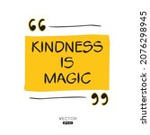 creative quote design  kindness ... | Shutterstock .eps vector #2076298945