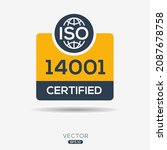 creative  iso 14001  standard... | Shutterstock .eps vector #2087678758
