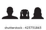 silhouette  girl  man  woman ... | Shutterstock .eps vector #425751865