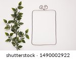 green plant leaves near the... | Shutterstock . vector #1490002922