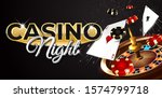 Casino Night Background With...