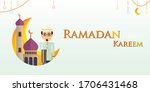 ramadan kareem greeting vector... | Shutterstock .eps vector #1706431468