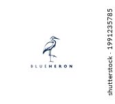Heron Design Logo Concept. Line ...