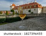 Glass of wine in Valtice, Czech Republic