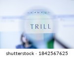 Small photo of New York, USA - 29 September 2020: Trill trilltrill.jp company website with logo close up.