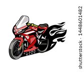 automotive  motorbike with... | Shutterstock .eps vector #1448601482
