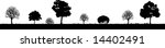 black trees on a white... | Shutterstock .eps vector #14402491
