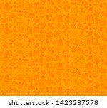 desert plants vector seamless... | Shutterstock .eps vector #1423287578