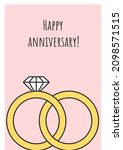 happy marriage anniversary... | Shutterstock .eps vector #2098571515