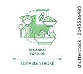 veganism for kids green concept ... | Shutterstock .eps vector #2145536485