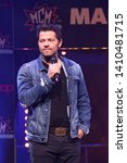 Small photo of London, Great Britain, 5/25/19, Misha Collins ( Supernatural ) attend MCM Comic Con London 2019, ExCeL London