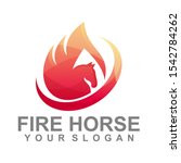 Fire Horse Logo Vector ...